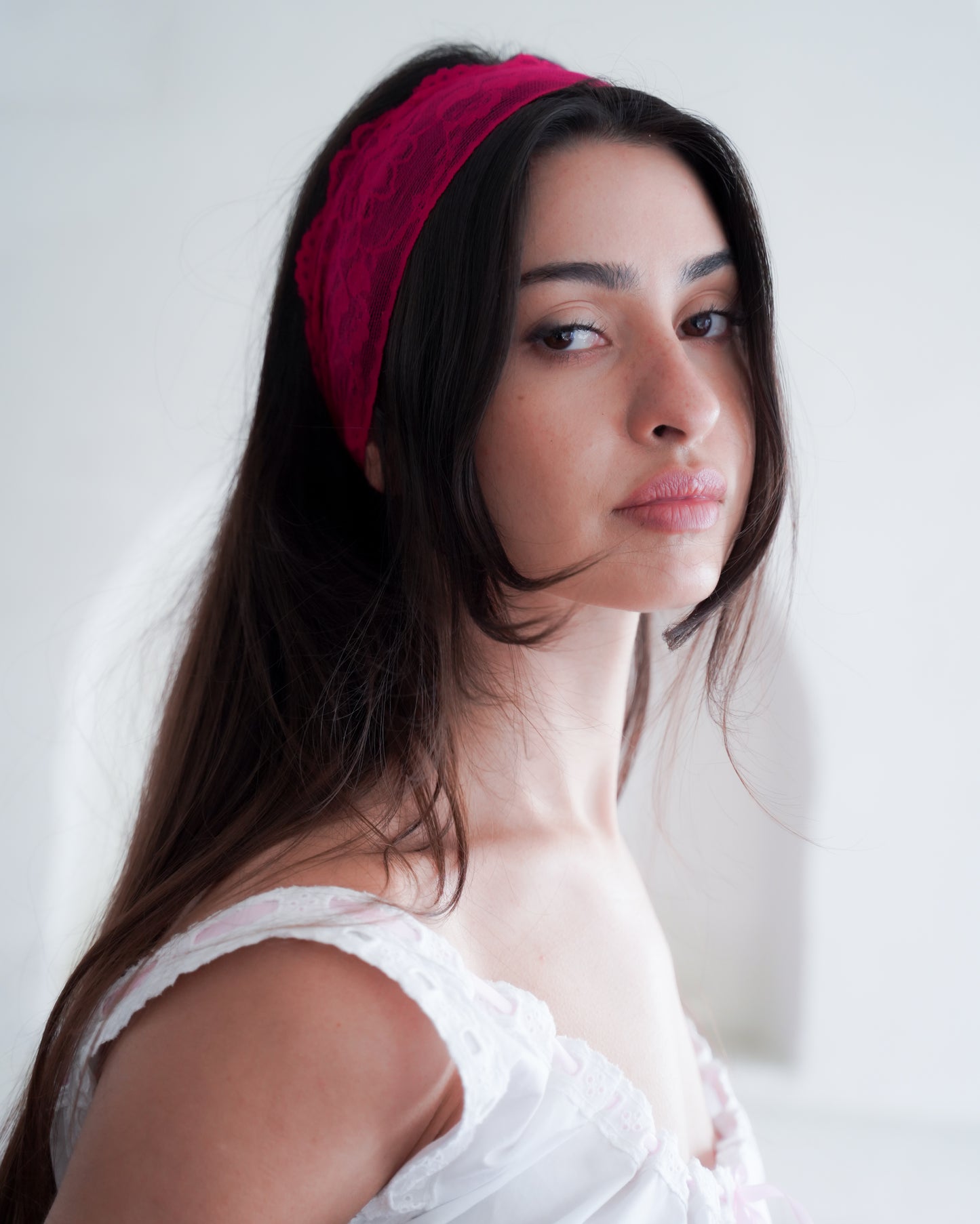 The Magenta Lace Headband