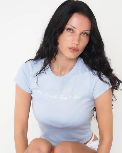 The But Does She Pray 4 You Tee (Blue)