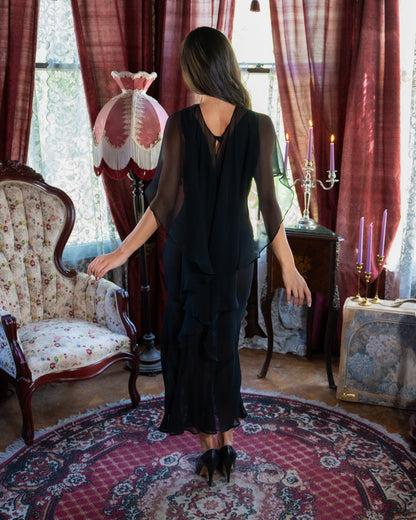 The Vesper Cape in Black