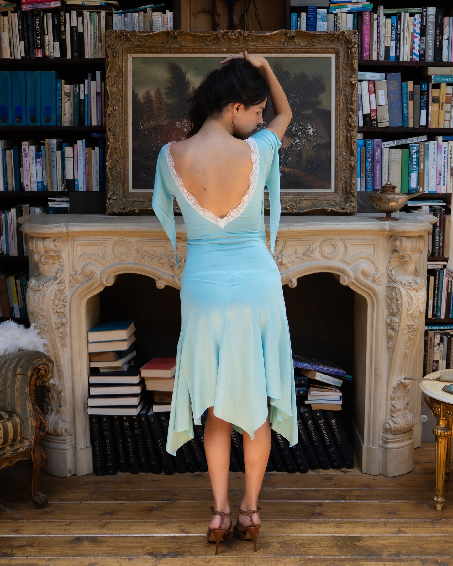 The Aurora Dress Aquamarine ￼